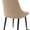 Стул Руссо Premier 04 Бежевый, велюр / черный каркас Стул Руссо Premier 04 Бежевый, велюр / черный каркас