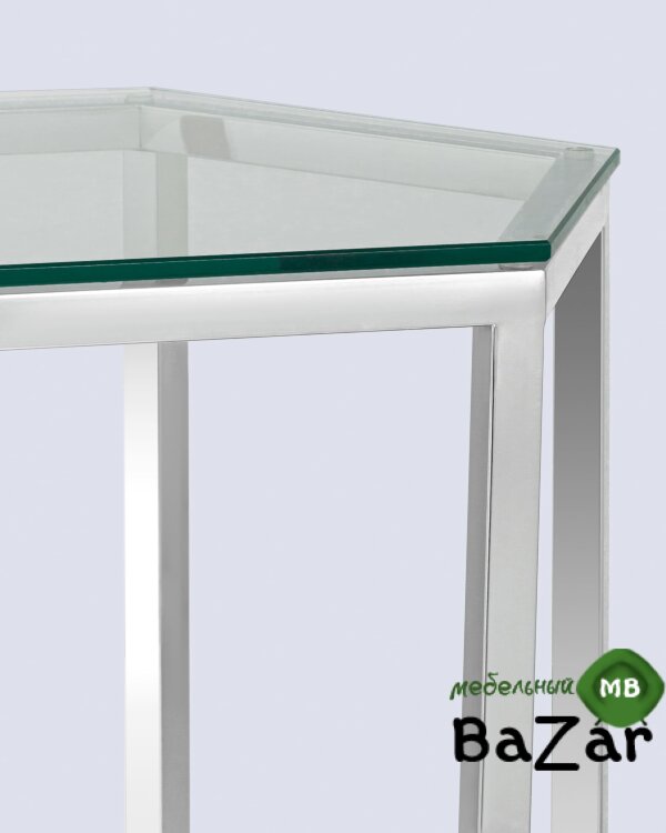 Журнальный стол ГЕКС серебро