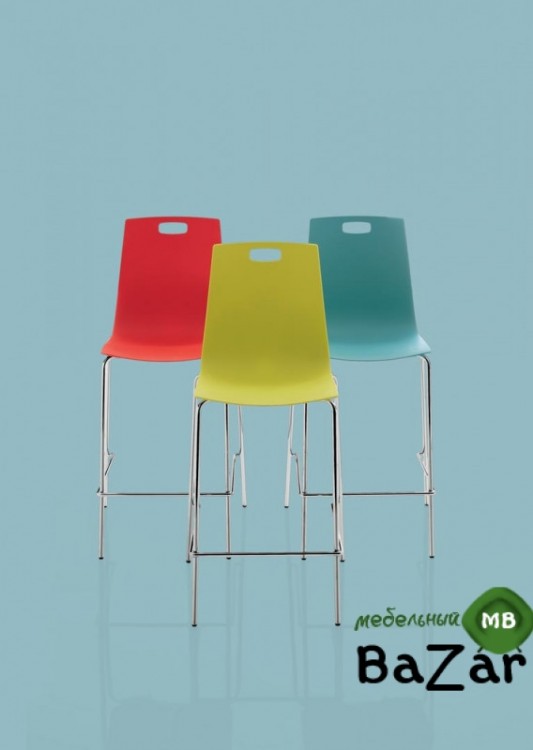 Стул OLLY 44.57 (G093/Z028 полипропилен красного цв.)