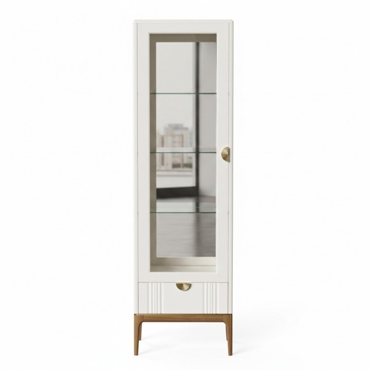 Витрина левая с зеркалом L BR601L/W White