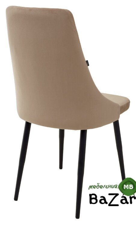 Стул Руссо Premier 08 Светло-коричневый, велюр / черный каркас Стул Руссо Premier 08 Светло-коричневый, велюр / черный каркас