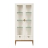 Cервант стекл.c зеркалом (бока стеклянные) BR603W White
