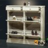 Обувница 4-х ст. с двумя ящиками (зеркало к ней Б5.16-15) Б5.16-19 карамель