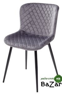 Стул VARESE G062-40 СЕРЫЙ, велюр Стул VARESE G062-40 СЕРЫЙ, велюр