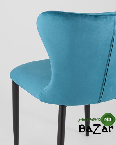Стул Лилиан велюр темно-бирюзовый Стул Лилиан велюр темно-бирюзовый