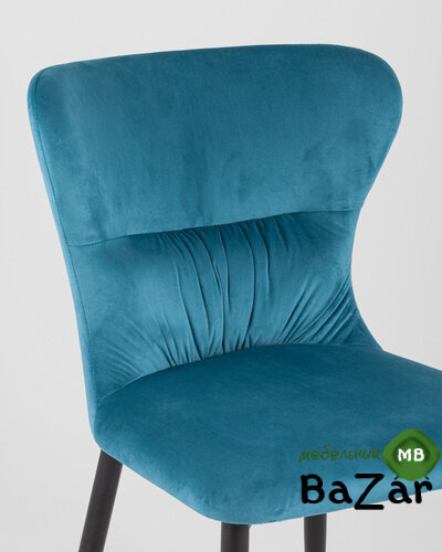 Стул Лилиан велюр темно-бирюзовый Стул Лилиан велюр темно-бирюзовый