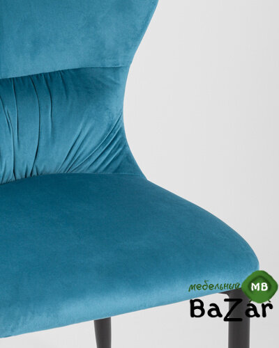 Стул Лилиан велюр темно-бирюзовый Стул Лилиан велюр темно-бирюзовый
