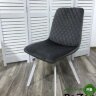 Стул DAIQUIRI BLUVEL-14 GREY / белый каркас, велюр