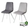 Стул DAIQUIRI BLUVEL-14 GREY / белый каркас, велюр