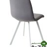 Стул DAIQUIRI BLUVEL-14 GREY / белый каркас, велюр