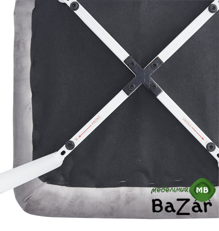 Стул DС208 серебро велюр