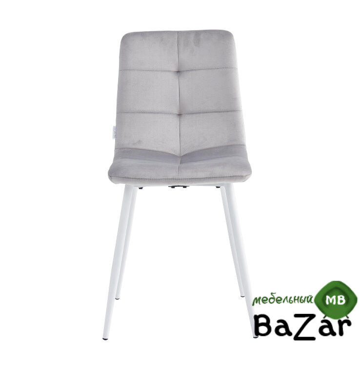 Стул DС208 серебро велюр