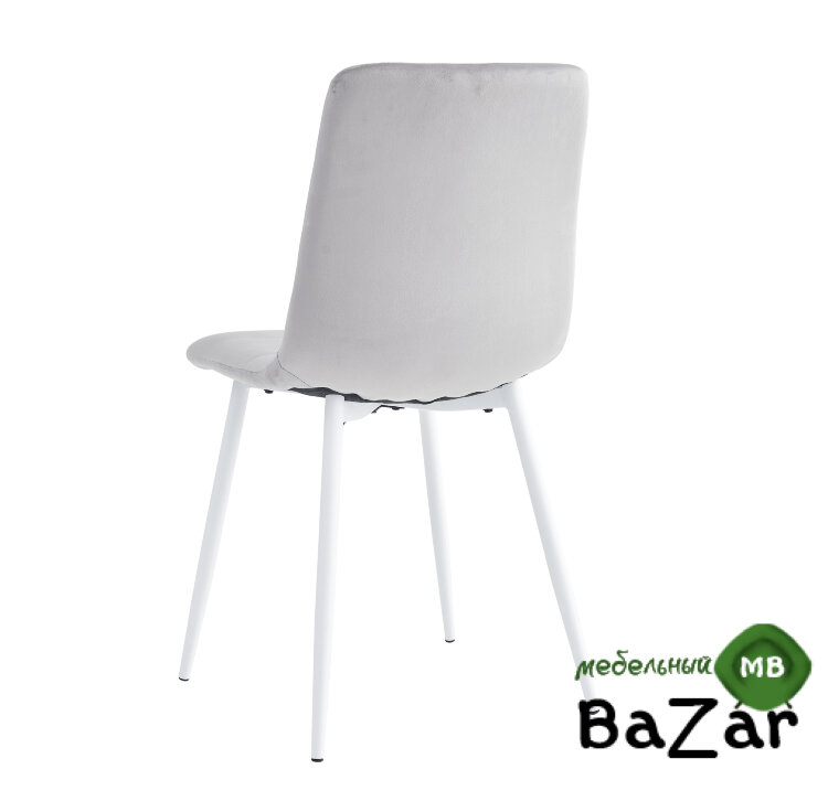 Стул DС208 серебро велюр