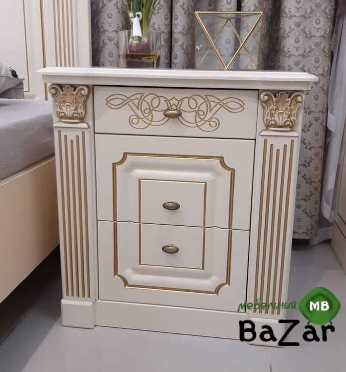 Спальня Валерия патина шампань и беж патина золото