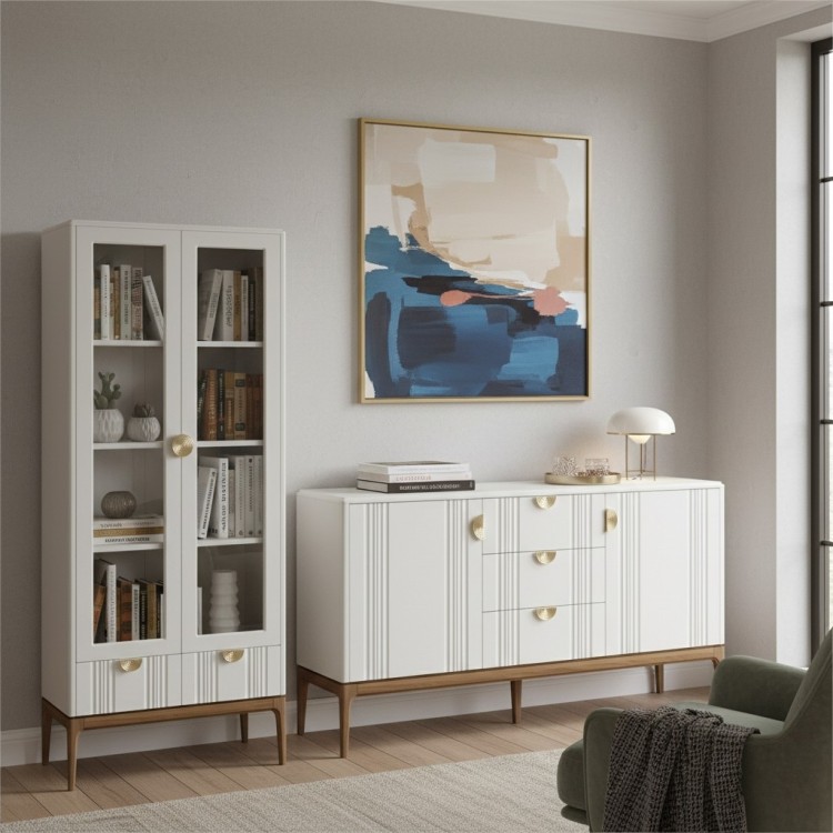 Библиотека(бока глухие) BR604W White