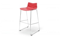 Барный стул LEAF-06 red