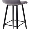 Барный стул DERRY G062-40 серый, велюр