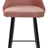 Полубарный стул NEPAL-PB РОЗОВЫЙ #15, велюр/ черный каркас (H=68cm)