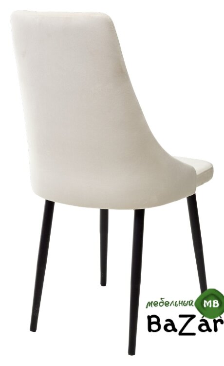Стул Руссо Кремовый Catalana #C1, велюр / черный каркас Стул Руссо Кремовый Catalana #C1, велюр / черный каркас