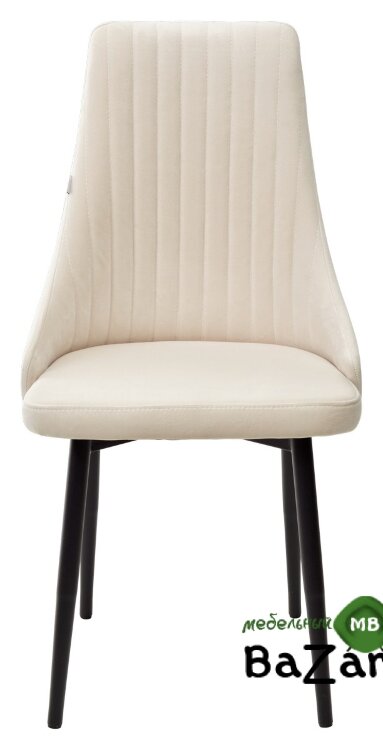 Стул Руссо Кремовый Catalana #C1, велюр / черный каркас Стул Руссо Кремовый Catalana #C1, велюр / черный каркас