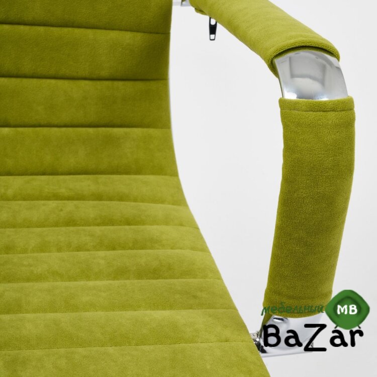 Кресло URBAN-LOW флок олива