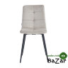 Стул DС208 серо-бежевый велюр
