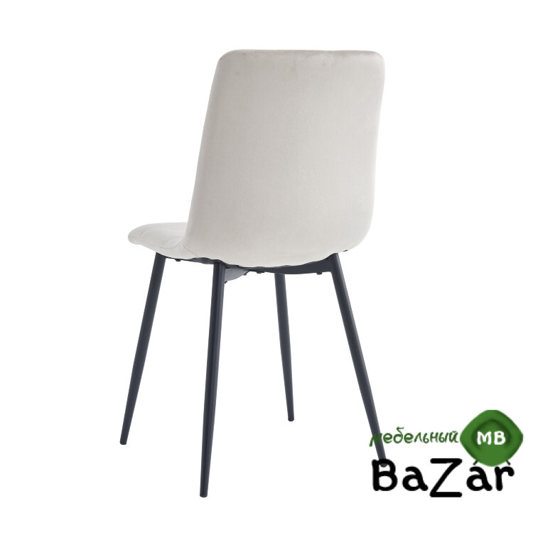 Стул DС208 серо-бежевый велюр