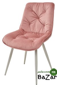 Стул MONACO UF910-08 PINK, велюр/капучино каркас Стул MONACO UF910-08 PINK, велюр/капучино каркас