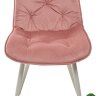Стул MONACO UF910-08 PINK, велюр/капучино каркас