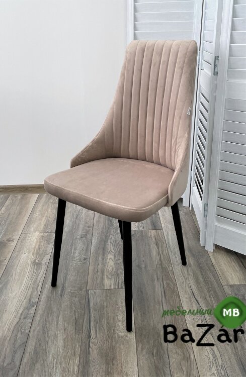 Стул Руссо Латте Catalana #C4, велюр / черный каркас Стул Руссо Латте Catalana #C4, велюр / черный каркас