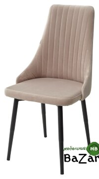 Стул Руссо Латте Catalana #C4, велюр / черный каркас Стул Руссо Латте Catalana #C4, велюр / черный каркас