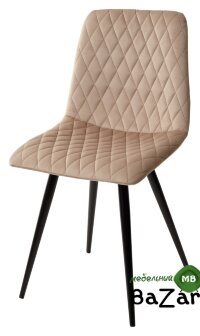 Стул CHILLI-X БЕЖЕВЫЙ #5, велюр / черный каркас Стул CHILLI-X БЕЖЕВЫЙ #5, велюр / черный каркас