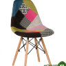Стул Patchwork в стиле Eames розовый ткань