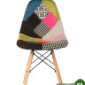 Стул Patchwork в стиле Eames розовый ткань