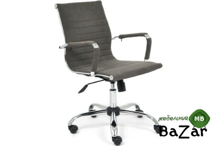 Кресло URBAN-LOW флок серый