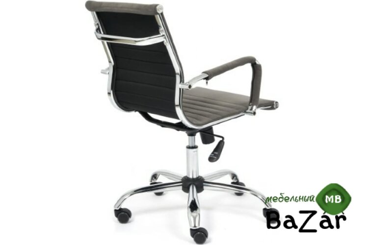 Кресло URBAN-LOW флок серый