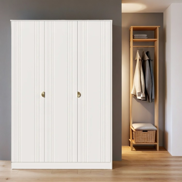 Шкаф 3 двери BR803W White