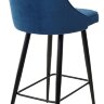 Полубарный стул NEPAL-PB СИНИЙ #29, велюр/ черный каркас (H=68cm)