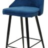 Полубарный стул NEPAL-PB СИНИЙ #29, велюр/ черный каркас (H=68cm)