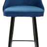 Полубарный стул NEPAL-PB СИНИЙ #29, велюр/ черный каркас (H=68cm)