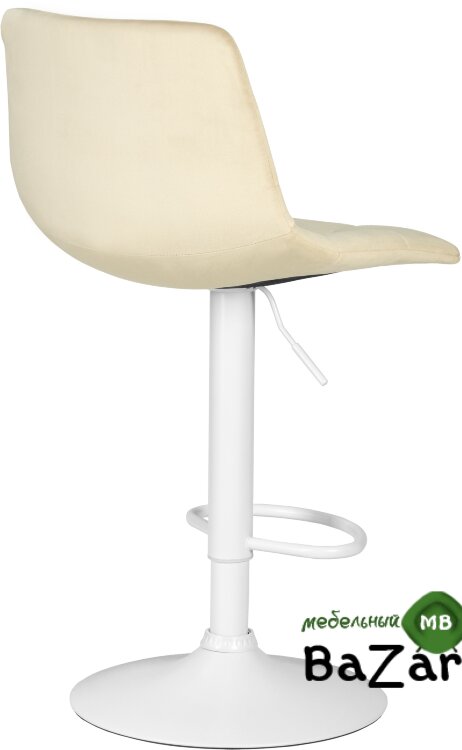 Стул барный TAILOR WHITE (бежевый велюр (MJ9-10))