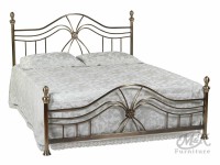 Кровать 9315 L - 160х200 см, цвет: Antique brass - Античная медь
