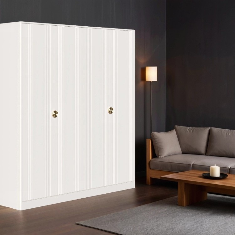 Шкаф 4 двери BR804W White