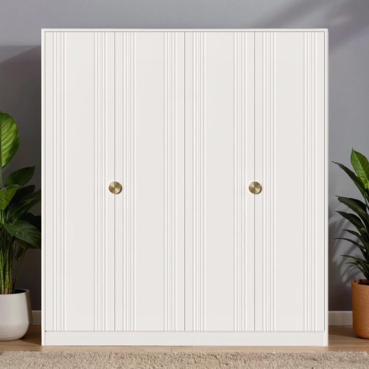 Шкаф 4 двери BR804W White