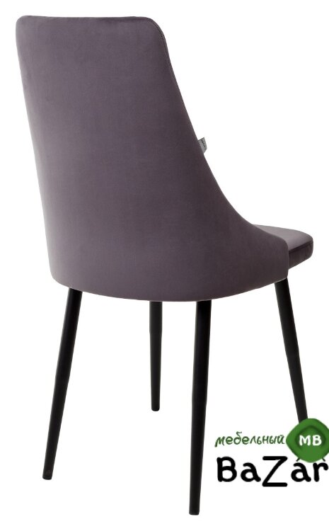 Стул Руссо Серый Catalana #C8, велюр / черный каркас