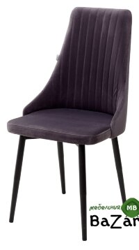 Стул Руссо Серый Catalana #C8, велюр / черный каркас Стул Руссо Серый Catalana #C8, велюр / черный каркас