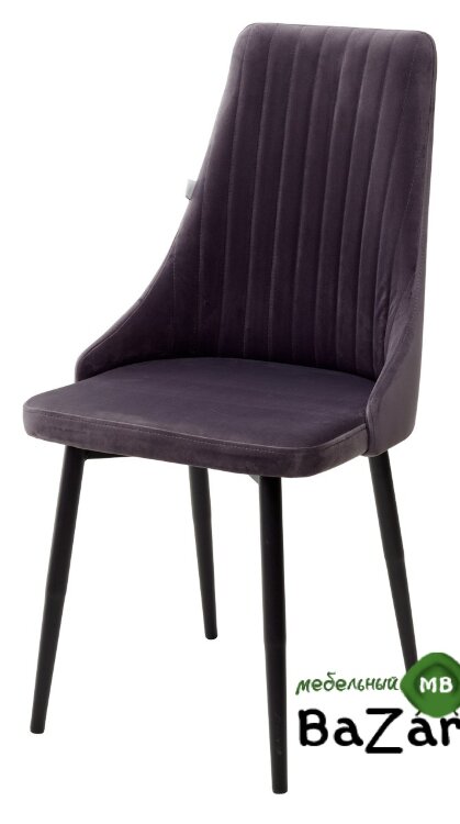 Стул Руссо Серый Catalana #C8, велюр / черный каркас