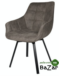 Кресло поворотное DC837 темно коричневый/велюр