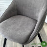 Стул CASA, 360 град. поворот. B28 Темно-серый, велюр / черный каркас Стул CASA, 360 град. поворот. B28 Темно-серый, велюр / черный каркас