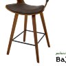 Стул барный JY3080-1109 коричневый PU#Y15-04/орех